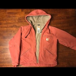 Women’s Small Carhartt Hooded Lined Zip-Up Jacket